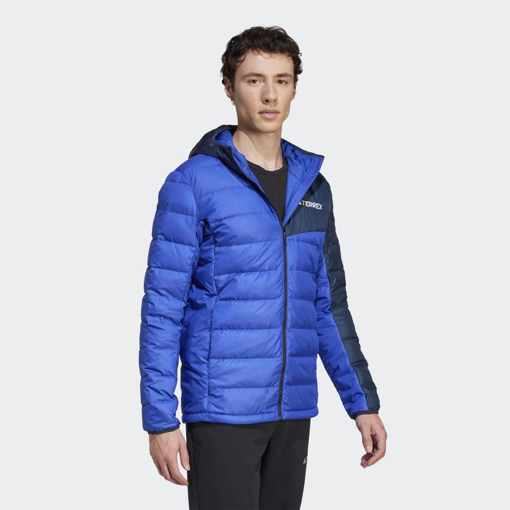 Casaca Adidas Térmica Ligera Terrex con Capucha Hombre - Senderismo | JD8395 Azul