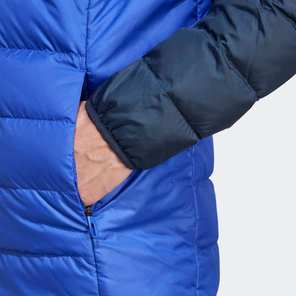 Casaca Adidas Térmica Ligera Terrex con Capucha Hombre - Senderismo | JD8395 Azul