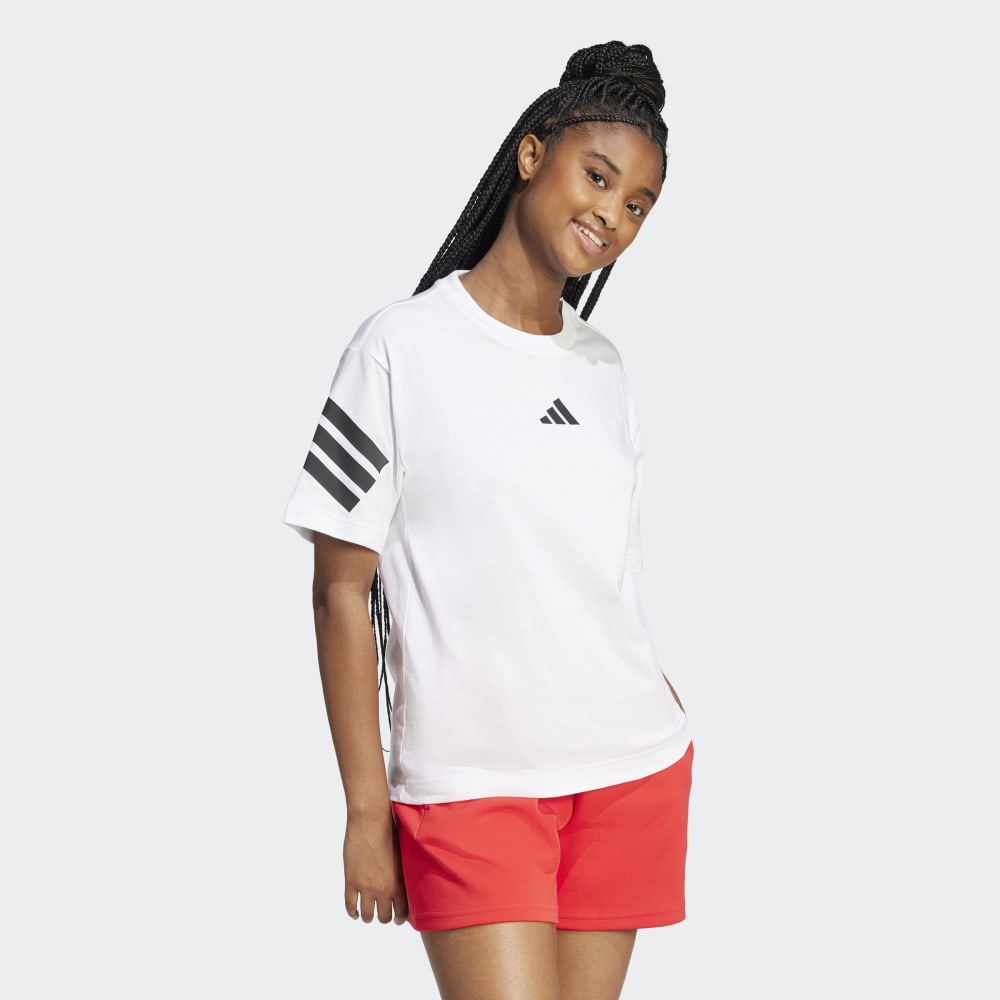 Polo Adidas Future Icons 3 Tiras Mujer - Urbano | JE0238 Blanco