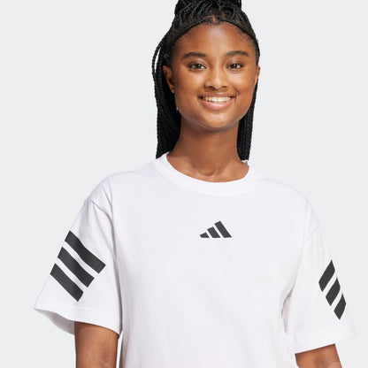 Polo Adidas Future Icons 3 Tiras Mujer - Urbano | JE0238 Blanco