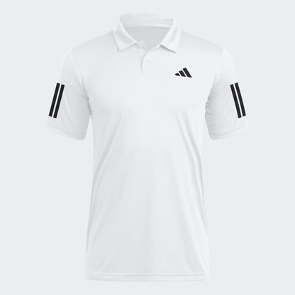 Polo Adidas Cuello Camisa Club de Tennis Hombre 3 Tiras Climacool Blanco