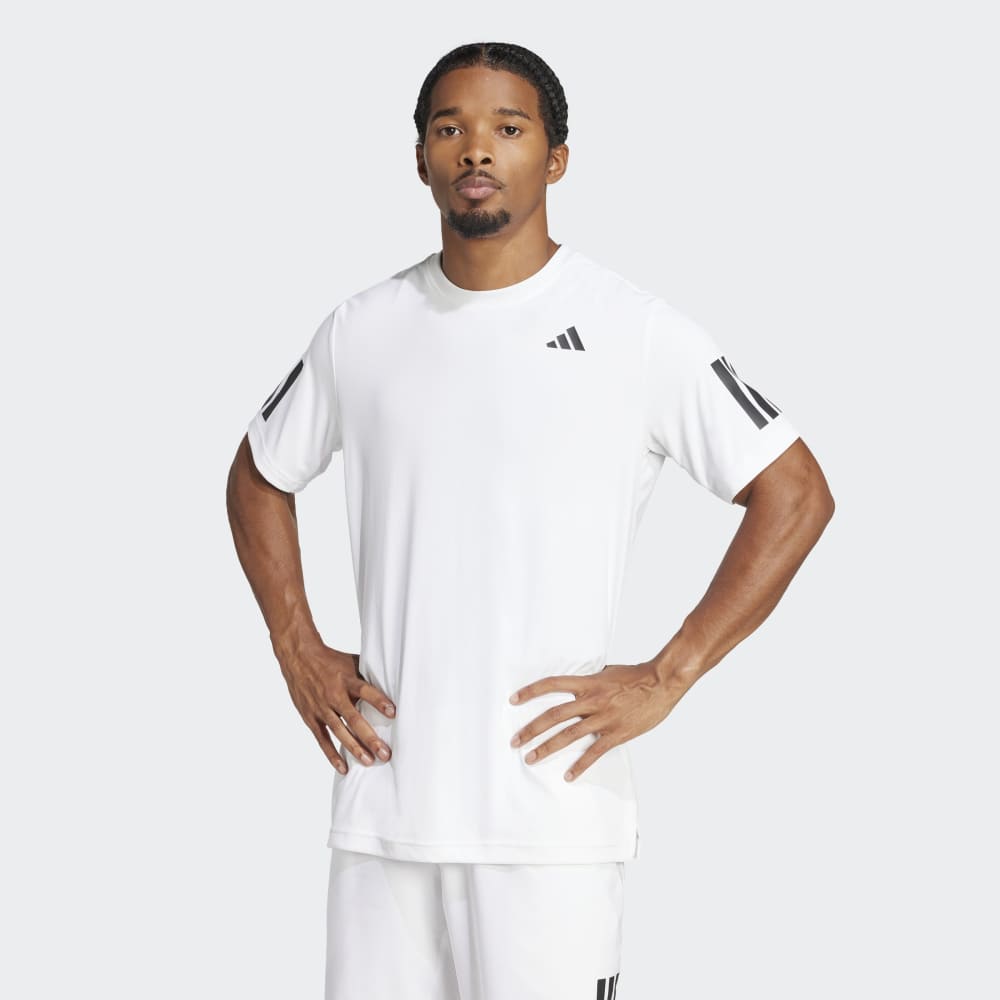 Polo Adidas Club 3STR TEE Hombre - Tenis | JE0413 Blanco