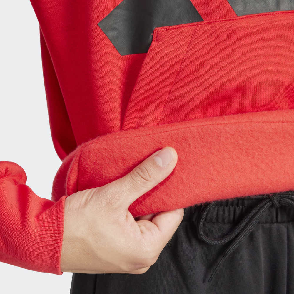 Polera Adidas con Capucha Essentials Big Logo Hombre - Urbano | JE8886 Rojo