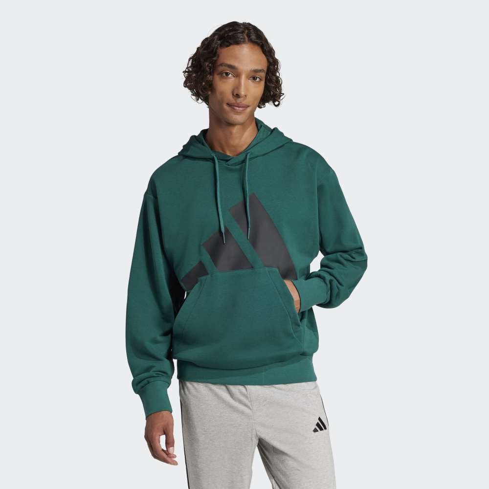 Polera Adidas con Capucha Essentials Logo Grande Hombre - Urbano | Verde