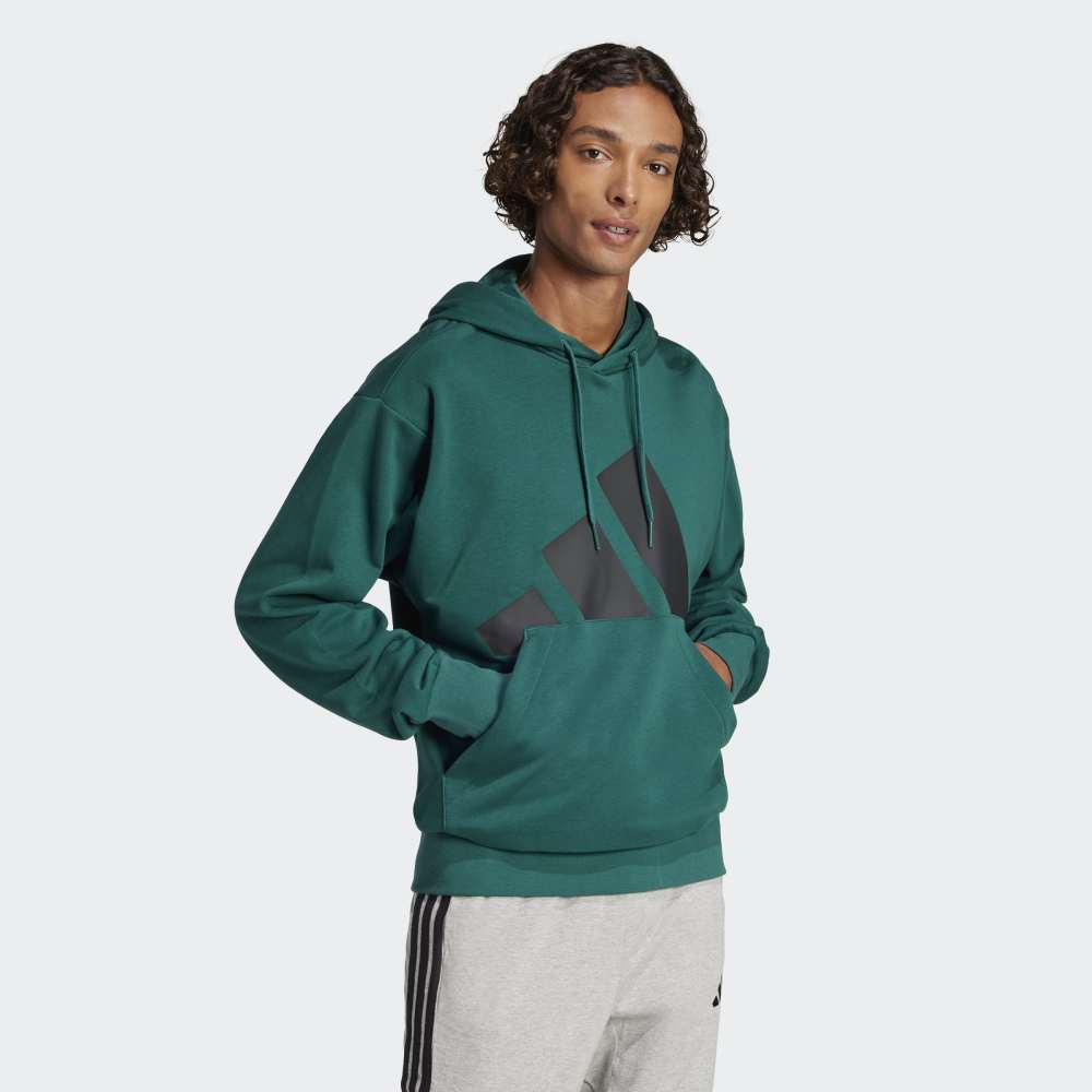 Polera Adidas con Capucha Essentials Logo Grande Hombre - Urbano | Verde