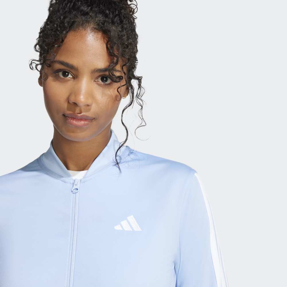 Conjunto Adidas Deportivo Essentials 3 Rayas Mujer - Urbano | JF3382 Celeste