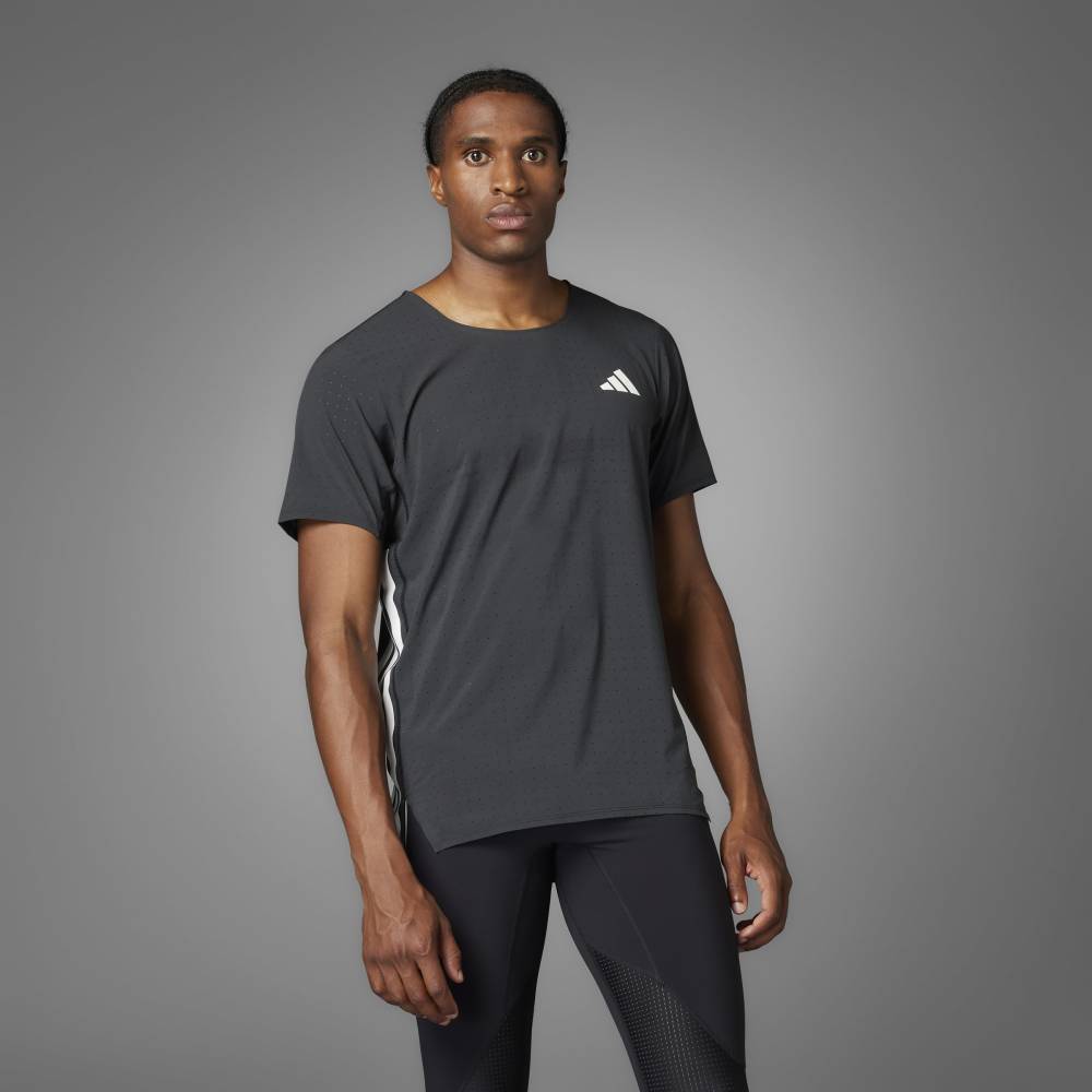 Camiseta Adidas Adizero Running Hombre - Running | JF3473 Gris