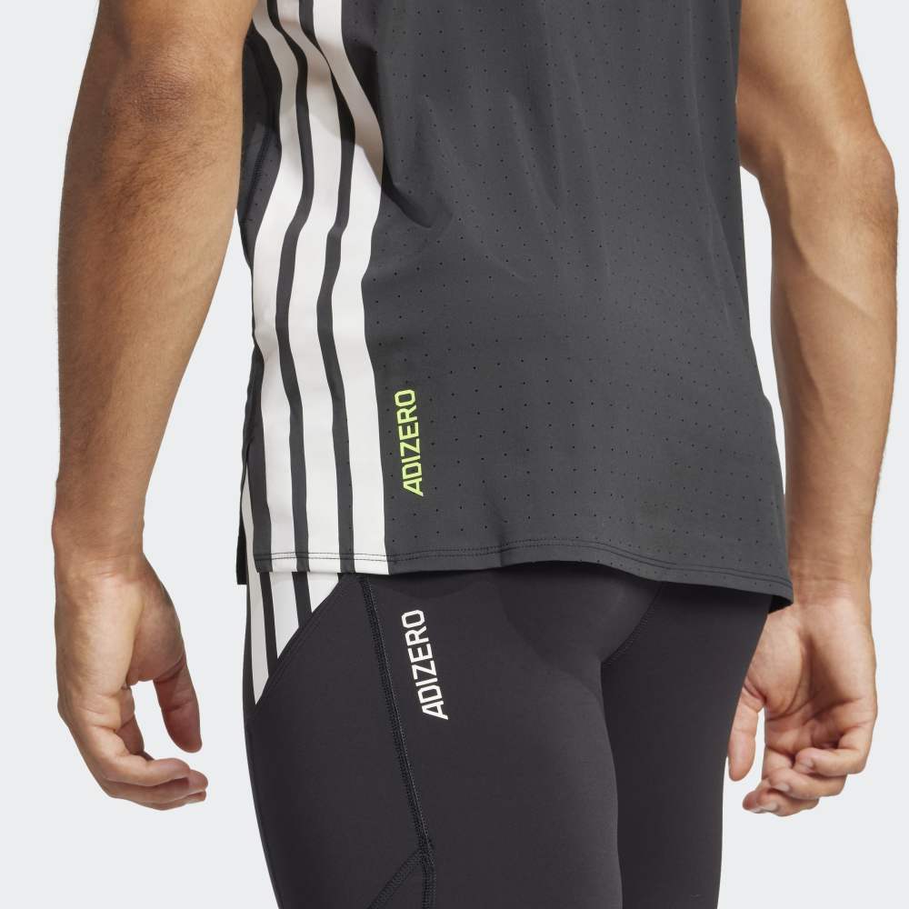 Camiseta Adidas Adizero Running Hombre - Running | JF3473 Gris