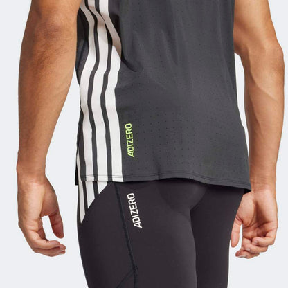 Camiseta Adidas Adizero Running Hombre - Running | JF3473 Gris