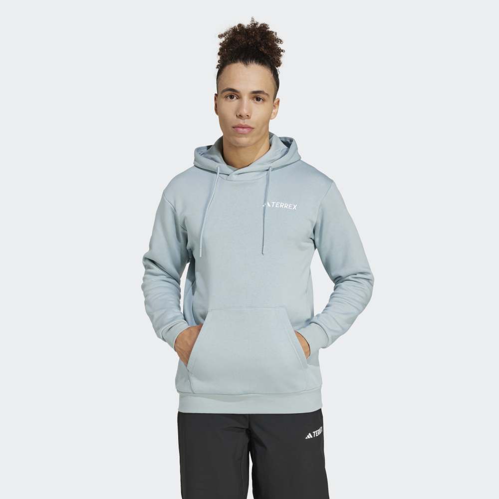 Polera Adidas Con Capucha Terrex Multi Logo Hombre - Urbano | JF9093 Celeste
