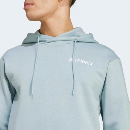 Polera Adidas Con Capucha Terrex Multi Logo Hombre - Urbano | JF9093 Celeste