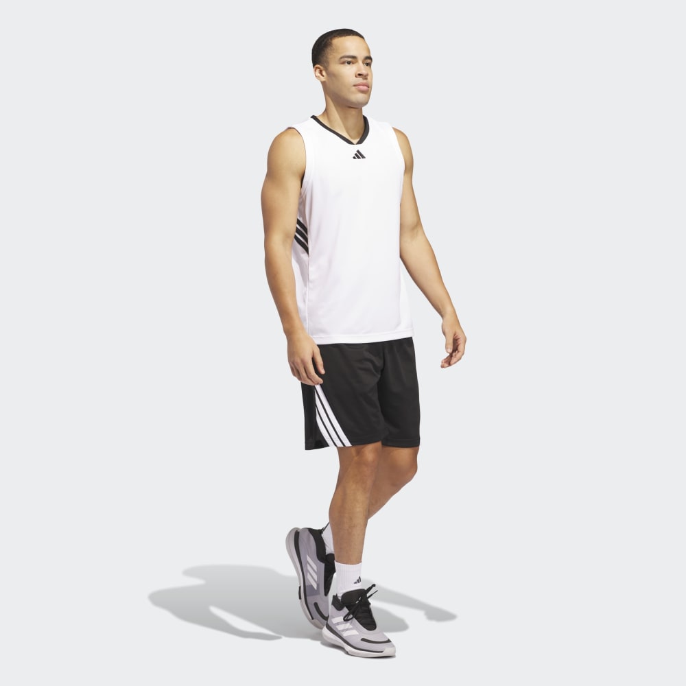 Shorts Adidas 3-STRIPES SHORT Hombre - Básquet | JI7576 Negro