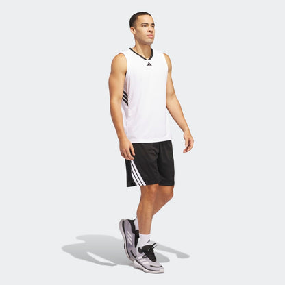Shorts Adidas 3-STRIPES SHORT Hombre - Básquet | JI7576 Negro