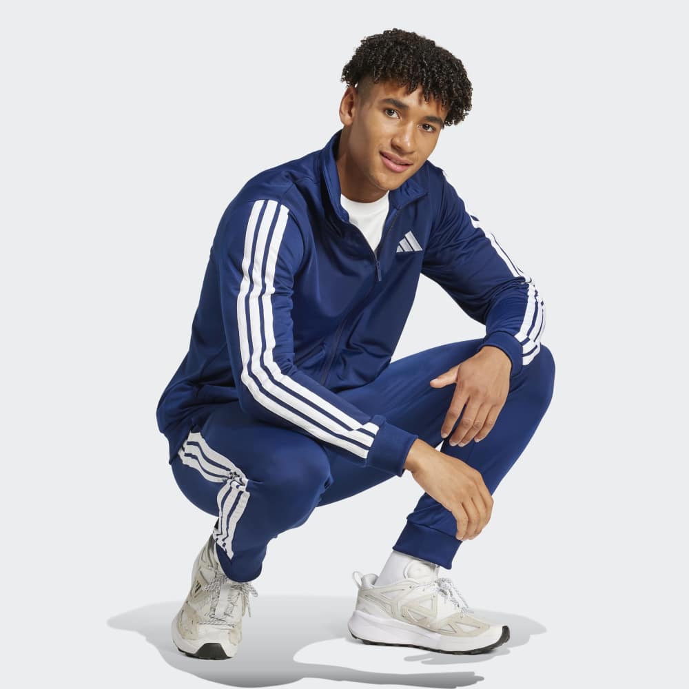 Conjunto Adidas 3S TR TT TS Hombre - Urbano | JI8859 Azul