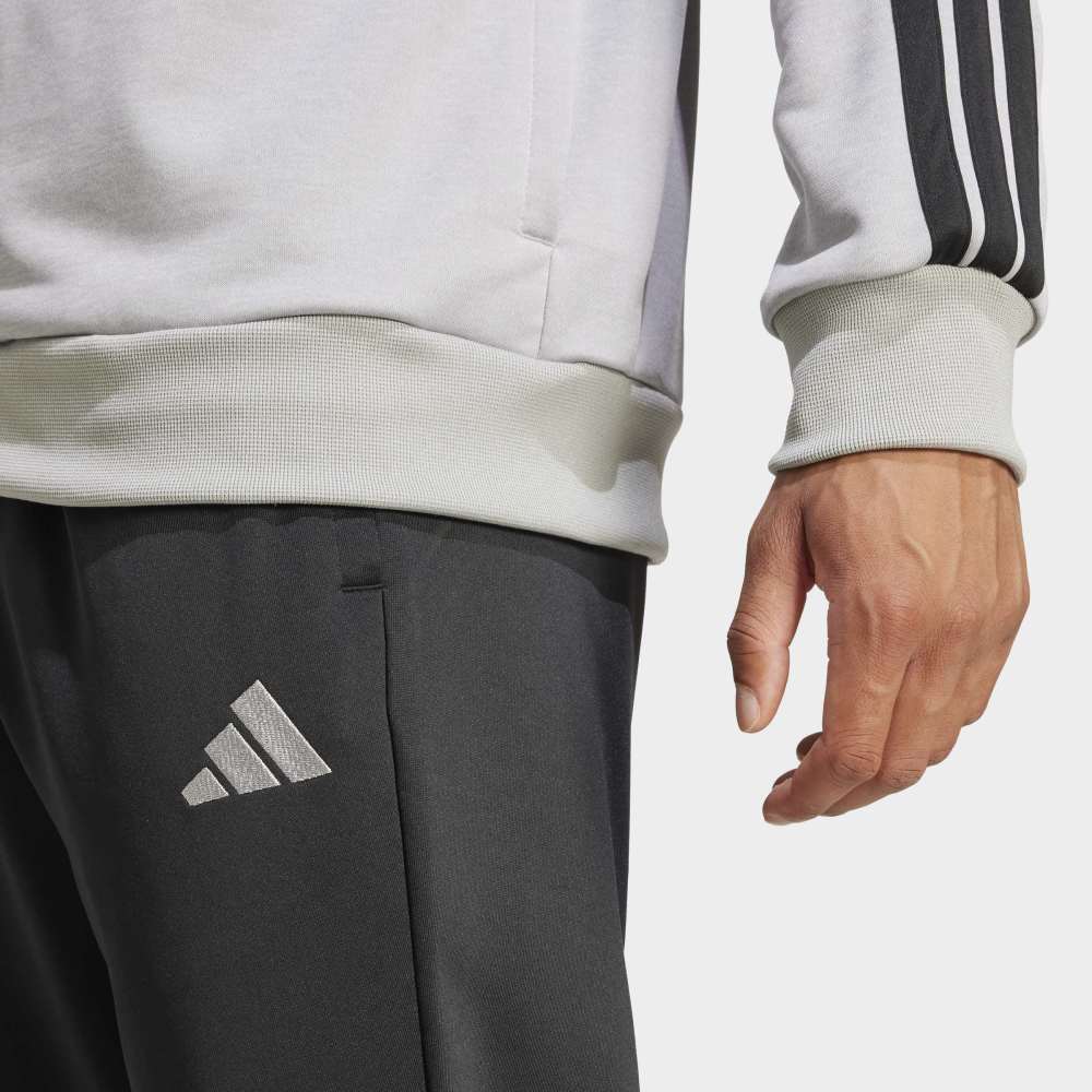 Conjunto Adidas M 3S FT TT TS Hombre - Urbano | JI8876 Gris/Negro