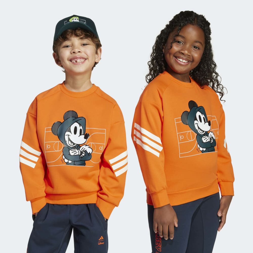 Sudadera Adidas Disney Mickey Mouse Unisex - Urbano | JL9188 Naranja