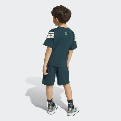 Conjunto Adidas Disney Mickey Mouse Polo y Short Unisex - Urbano | Verde