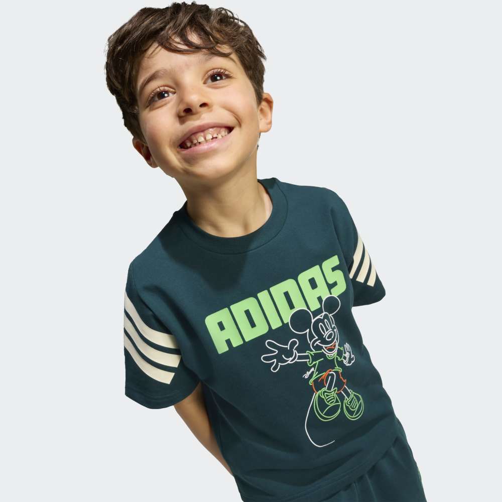 Conjunto Adidas Disney Mickey Mouse Polo y Short Unisex - Urbano | Verde