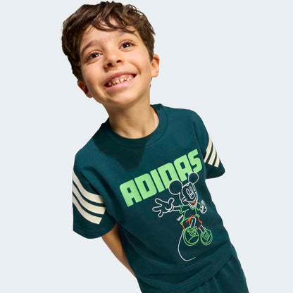Conjunto Adidas Disney Mickey Mouse Polo y Short Unisex - Urbano | Verde
