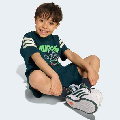 Conjunto Adidas Disney Mickey Mouse Polo y Short Unisex - Urbano | Verde