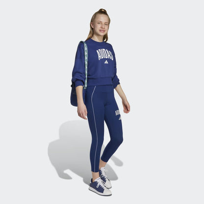 Sudadera Adidas Essentials Typography Unisex - Urbano | JM1535 Azul
