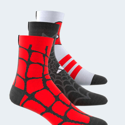 Medias Adidas LK MRVL SM 3PP Unisex - Urbano | JM1827 Rojo/Negro/Blanco