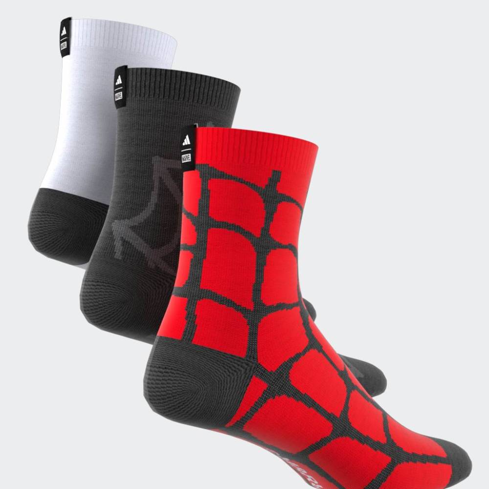 Medias Adidas LK MRVL SM 3PP Unisex - Urbano | JM1827 Rojo/Negro/Blanco