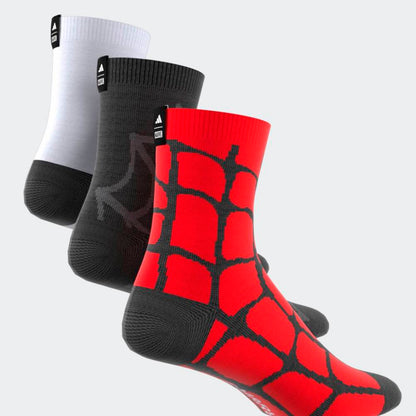 Medias Adidas LK MRVL SM 3PP Unisex - Urbano | JM1827 Rojo/Negro/Blanco
