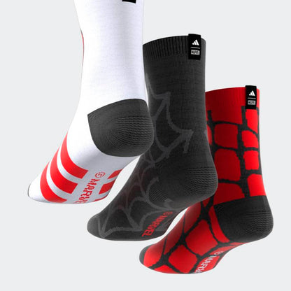 Medias Adidas LK MRVL SM 3PP Unisex - Urbano | JM1827 Rojo/Negro/Blanco