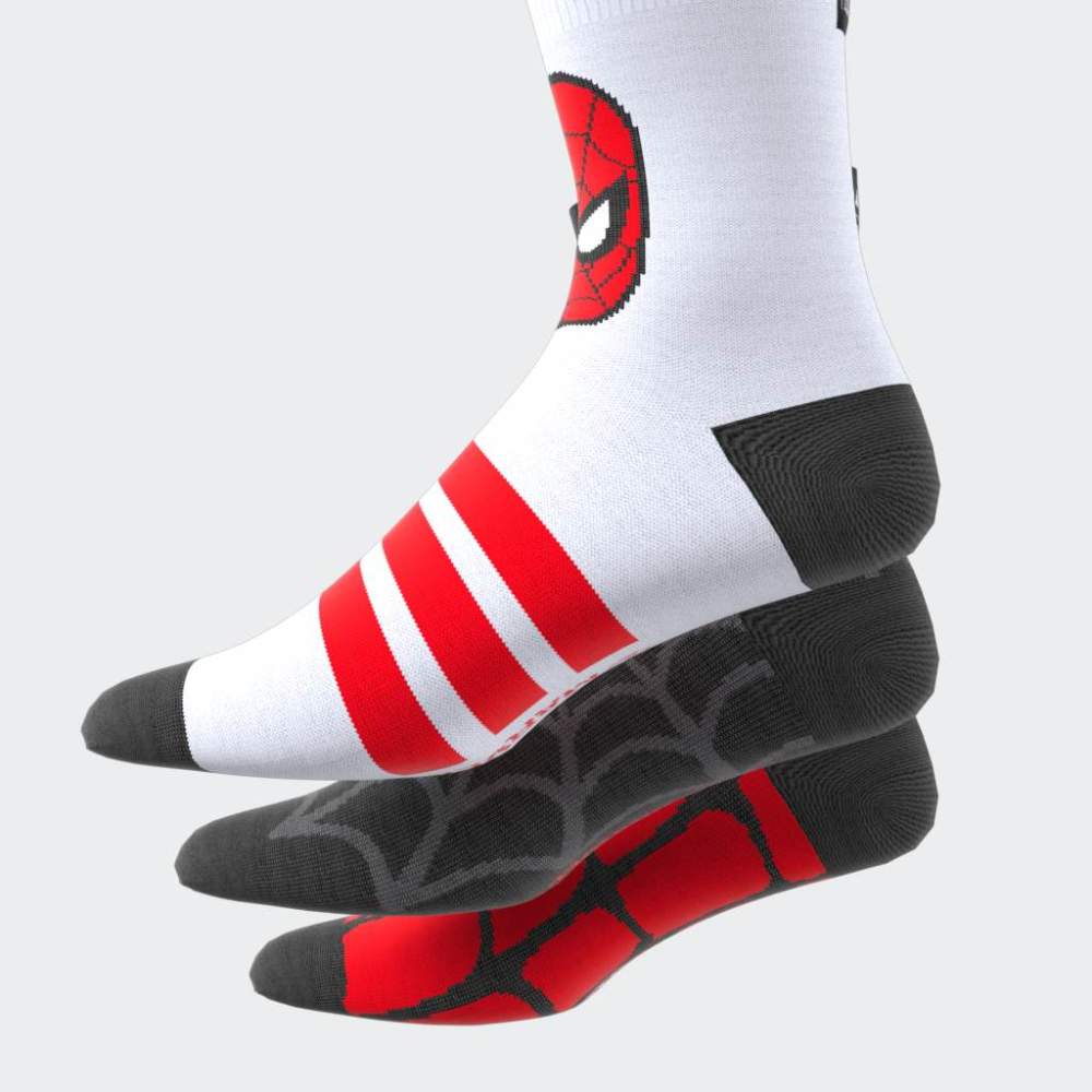 Medias Adidas LK MRVL SM 3PP Unisex - Urbano | JM1827 Rojo/Negro/Blanco