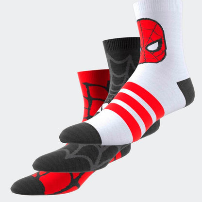 Medias Adidas LK MRVL SM 3PP Unisex - Urbano | JM1827 Rojo/Negro/Blanco