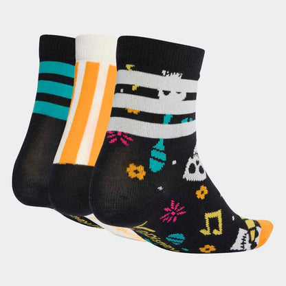 Medias Adidas LK DY CO 3PP Mujer - Urbano | JM4472 Negro/Blanco/Naranja