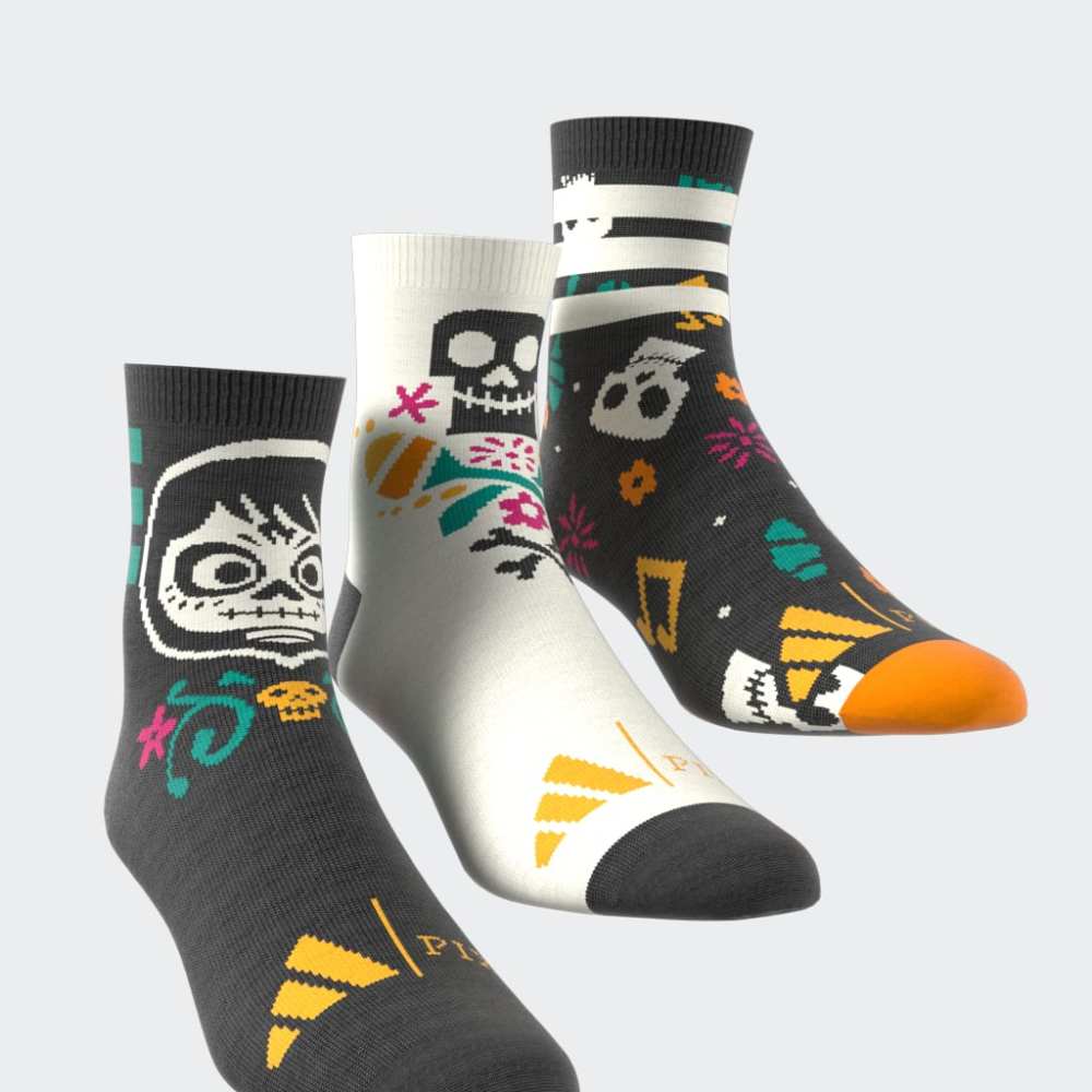 Medias Adidas LK DY CO 3PP Mujer - Urbano | JM4472 Negro/Blanco/Naranja
