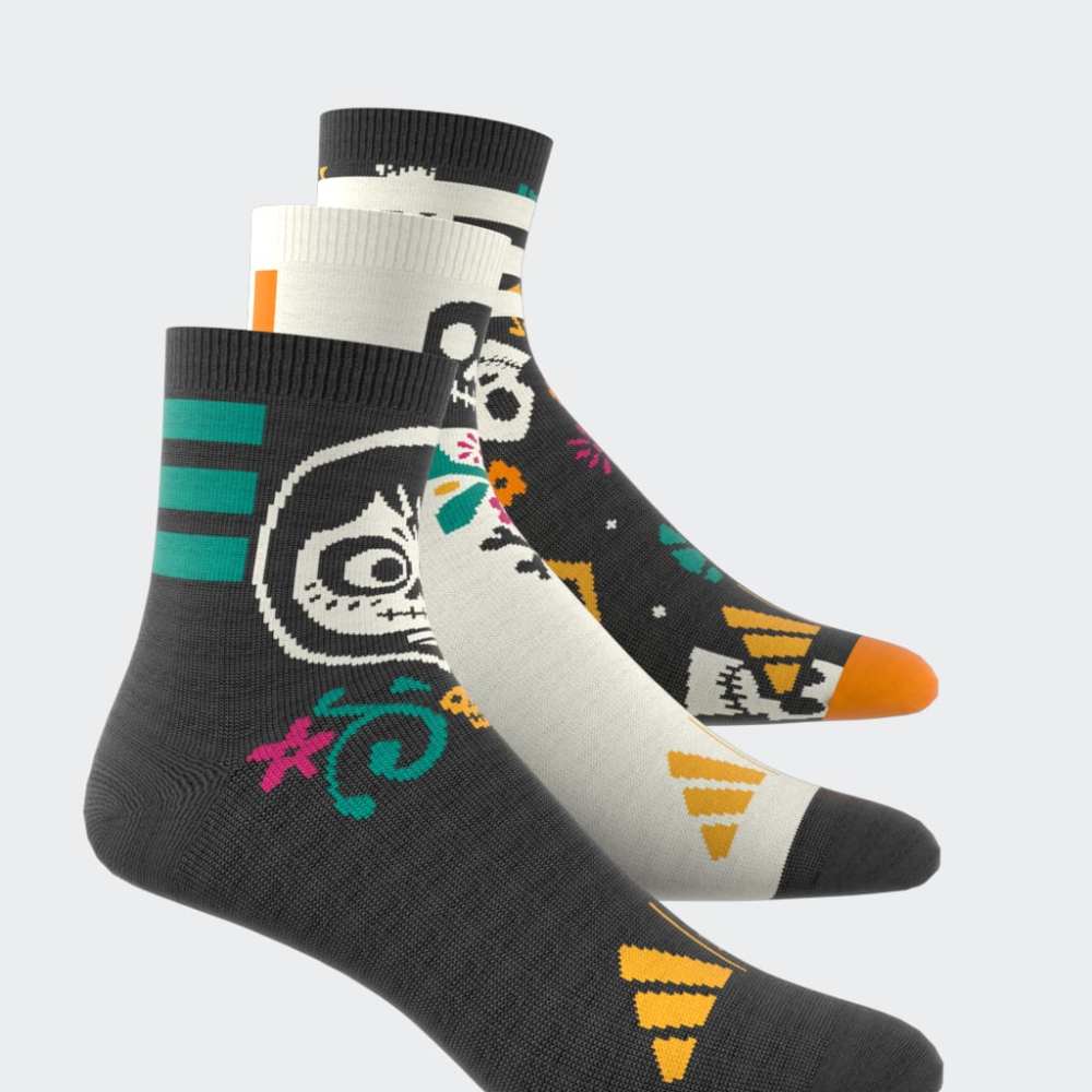 Medias Adidas LK DY CO 3PP Mujer - Urbano | JM4472 Negro/Blanco/Naranja