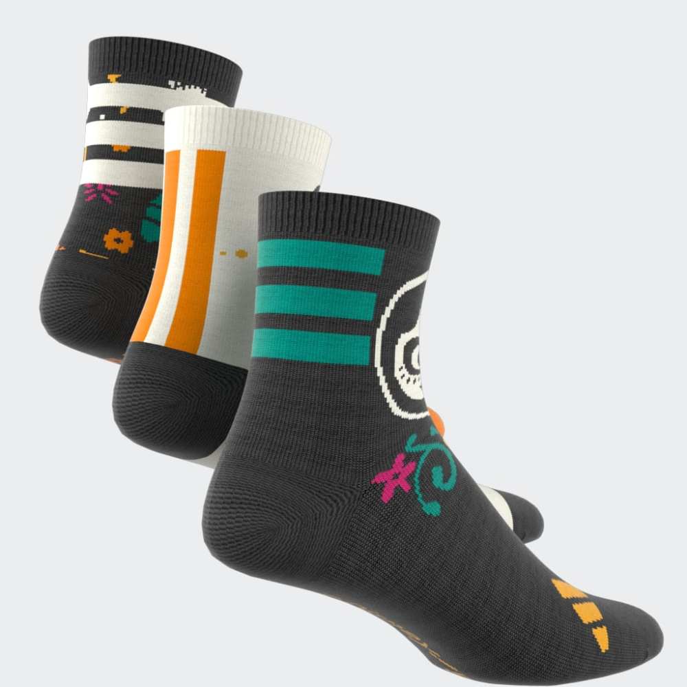 Medias Adidas LK DY CO 3PP Mujer - Urbano | JM4472 Negro/Blanco/Naranja