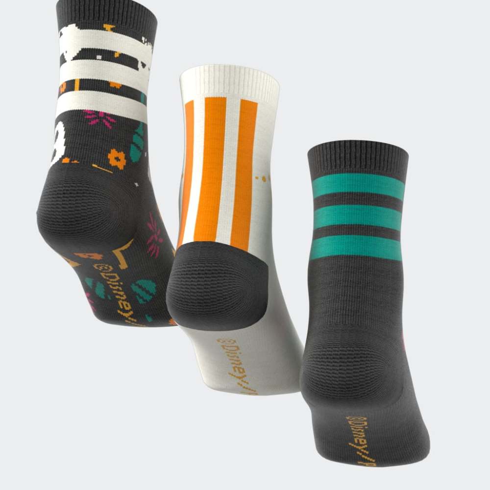 Medias Adidas LK DY CO 3PP Mujer - Urbano | JM4472 Negro/Blanco/Naranja