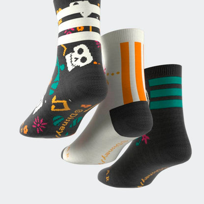 Medias Adidas LK DY CO 3PP Mujer - Urbano | JM4472 Negro/Blanco/Naranja