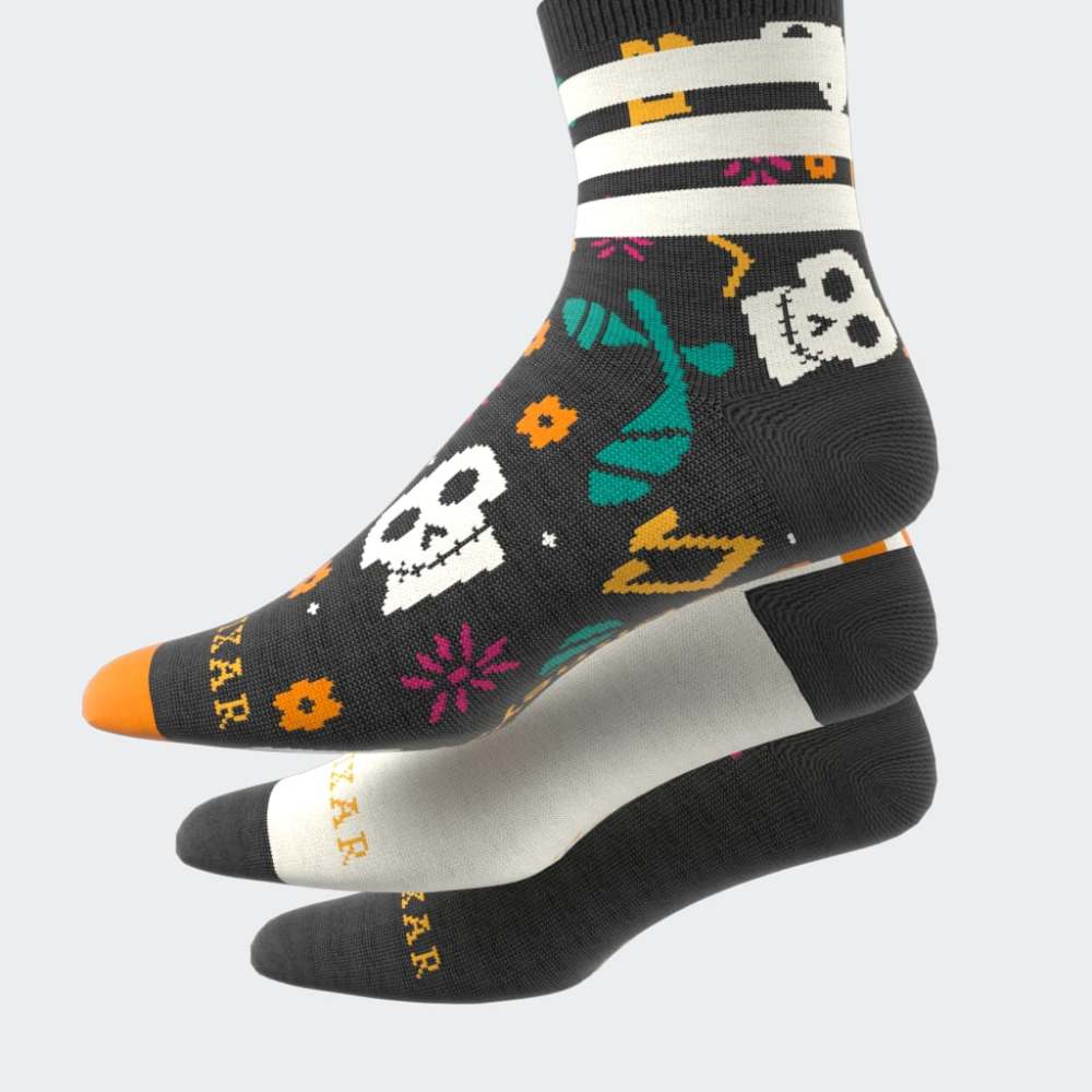 Medias Adidas LK DY CO 3PP Mujer - Urbano | JM4472 Negro/Blanco/Naranja