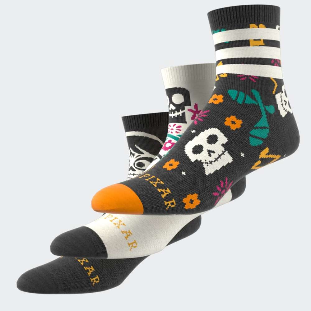 Medias Adidas LK DY CO 3PP Mujer - Urbano | JM4472 Negro/Blanco/Naranja