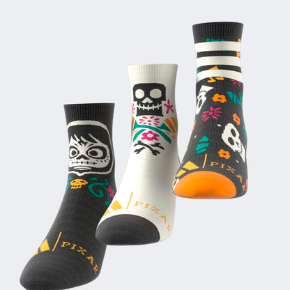 Medias Adidas LK DY CO 3PP Mujer - Urbano | JM4472 Negro/Blanco/Naranja