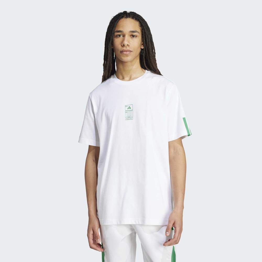 Polo Adidas Graphic Holgado Stadium Ticket Hombre - Urbano | JM6473 Blanco