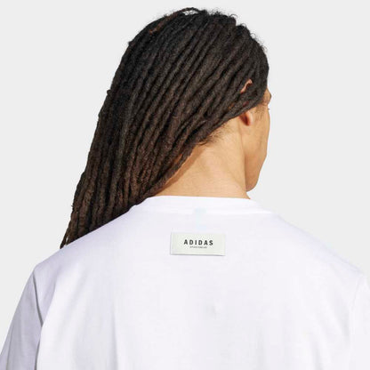 Polo Adidas Graphic Holgado Stadium Ticket Hombre - Urbano | JM6473 Blanco