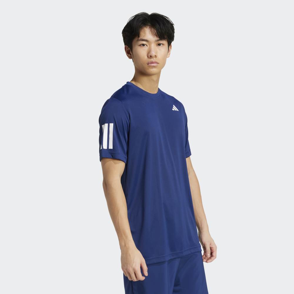 Polo Adidas Club 3STR TEE Hombre - Tenis | JN5730 Azul