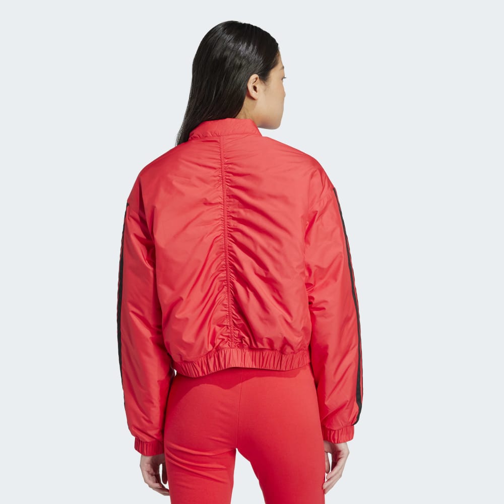 Casaca Adidas Bómber Corta Térmica 3T Mujer - Urbano | JP1724 Rojo