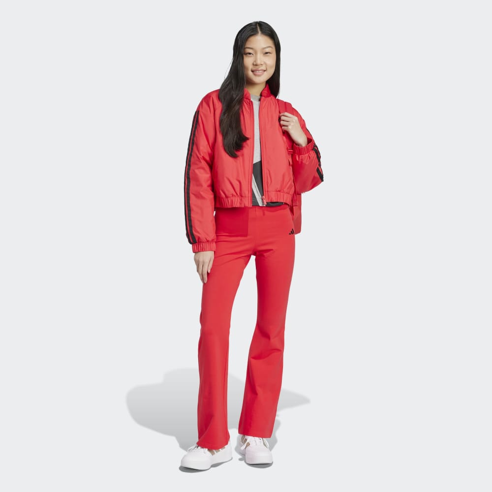 Casaca Adidas Bómber Corta Térmica 3T Mujer - Urbano | JP1724 Rojo