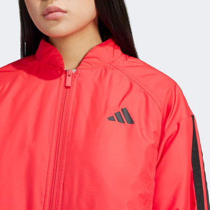 Casaca Adidas Bómber Corta Térmica 3T Mujer - Urbano | JP1724 Rojo