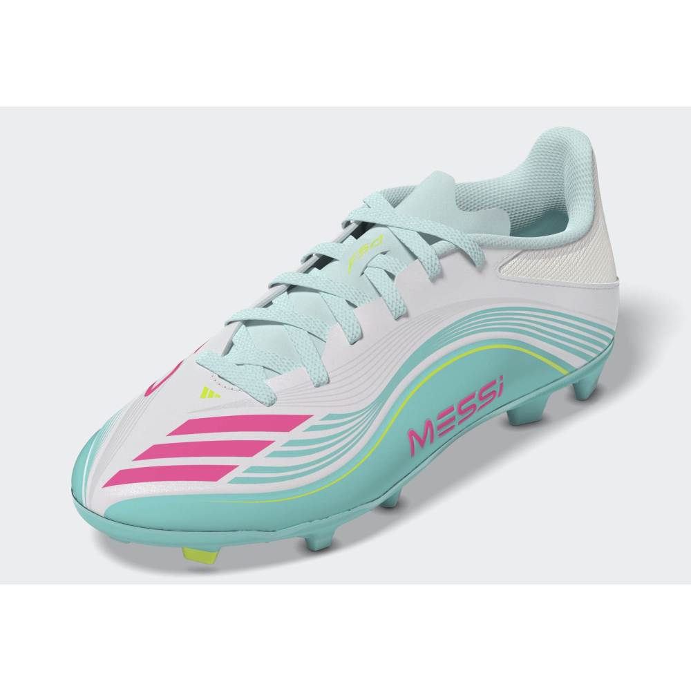 Zapatillas Adidas F50 Messi League FG/MG Unisex - Fútbol | JQ0942 Plateado