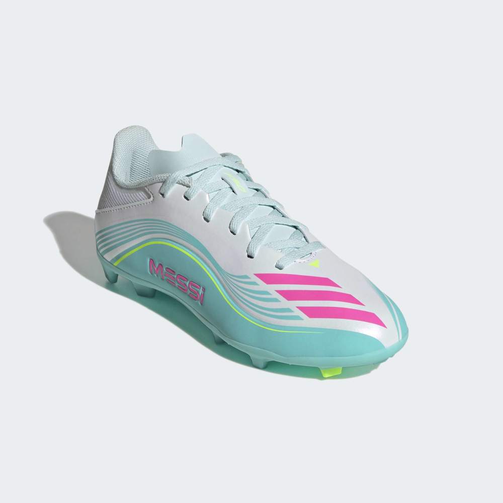 Zapatillas Adidas F50 Messi League FG/MG Unisex - Fútbol | JQ0942 Plateado