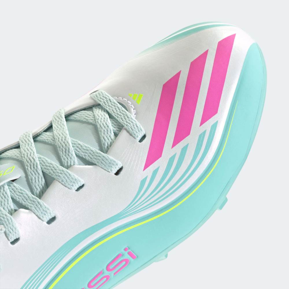 Zapatillas Adidas F50 Messi League FG/MG Unisex - Fútbol | JQ0942 Plateado