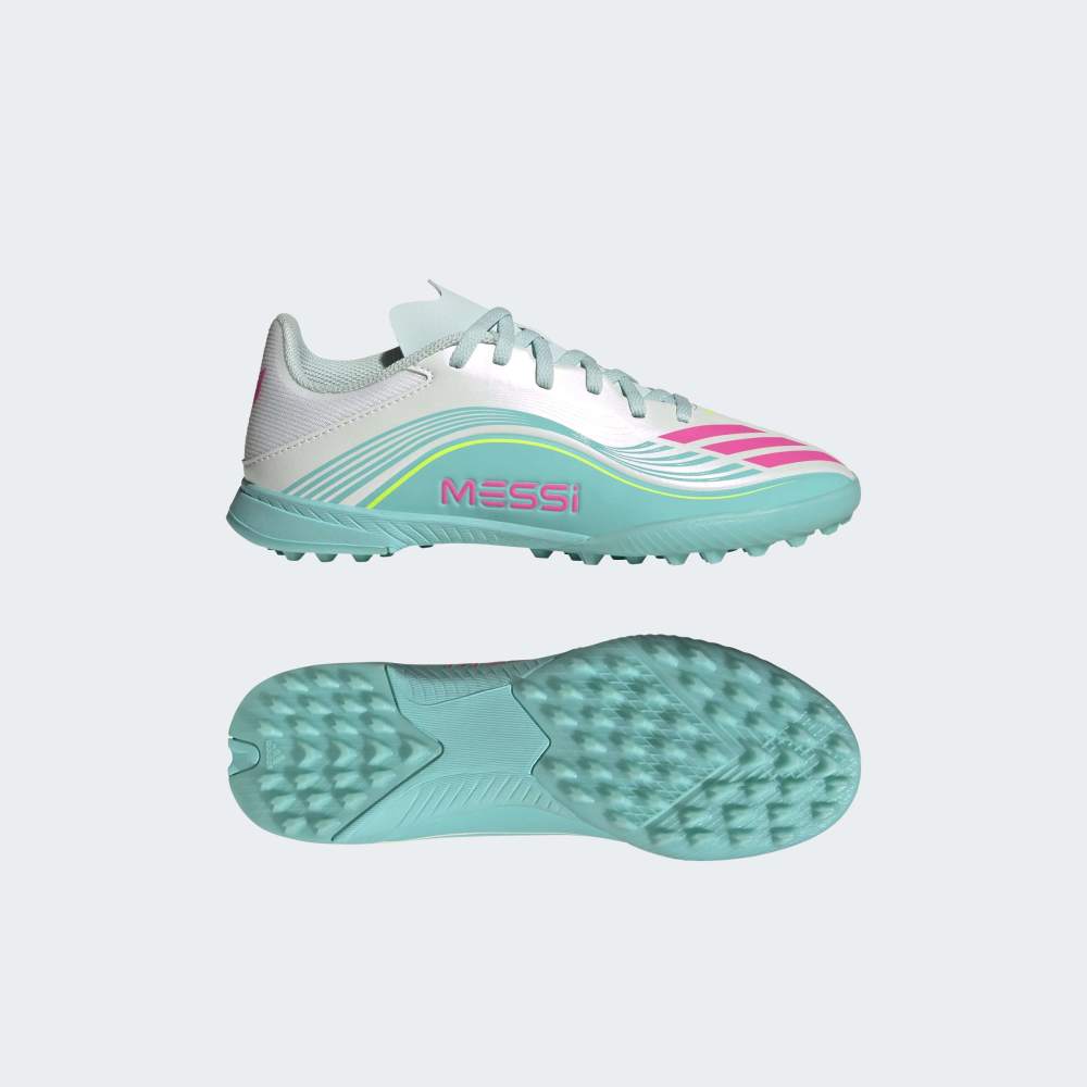 Zapatillas Adidas F50 Messi League TF Unisex - Fútbol | JQ0944 Plateado